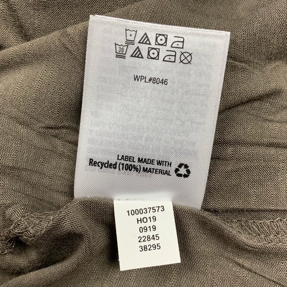 NWT Style Co Crew Neck Brown Long Sleeve Pleated Front Flowy Shirt Medium - Picture 8 of 12